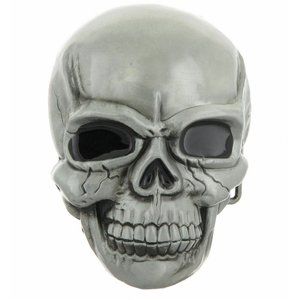 Large Skull Belt Buckle Skeleton Halloween Mask